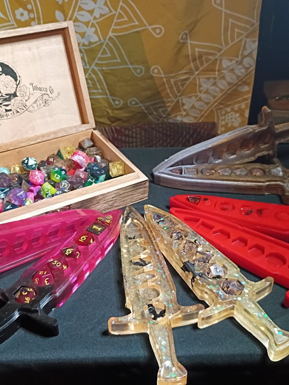 lot of assorted gaming dice